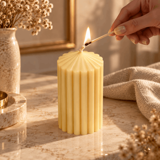 Cone Pillar Candle