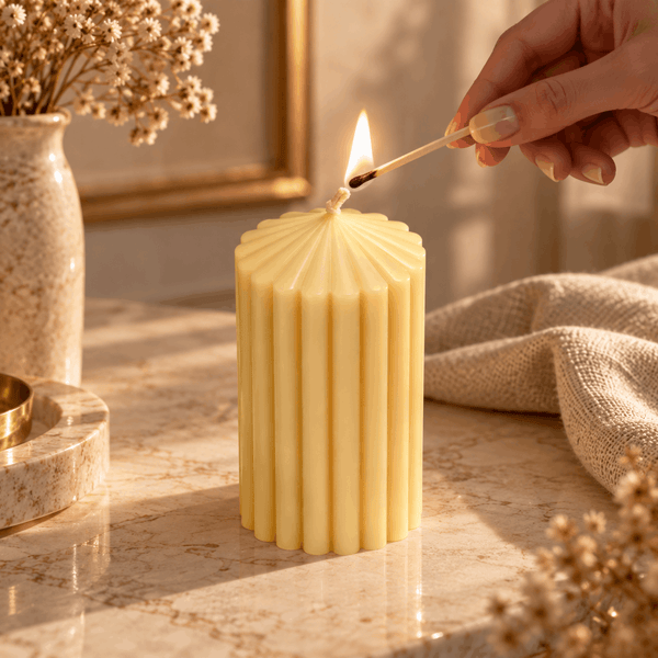 Cone Pillar Candle