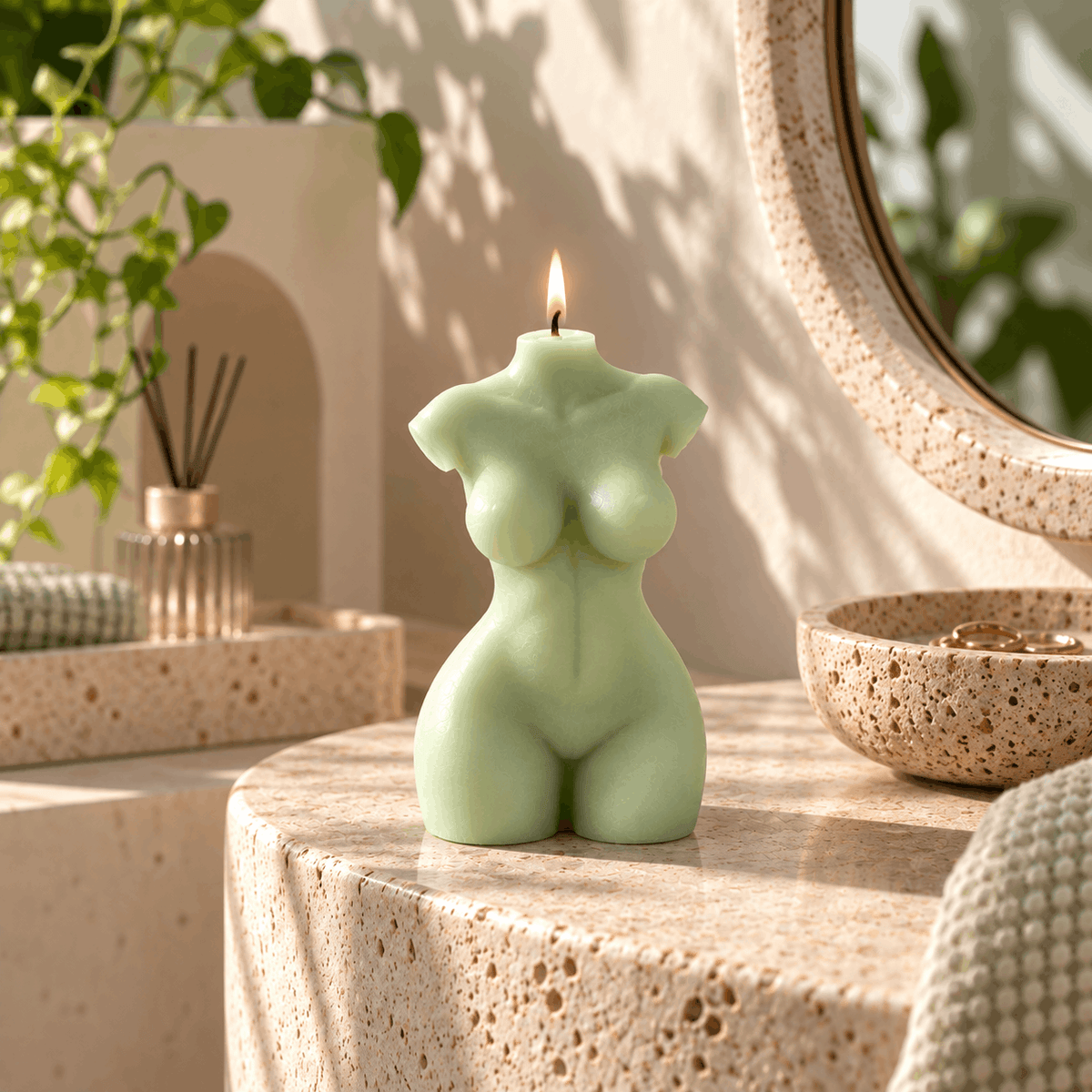 Sculpted Figure Candle